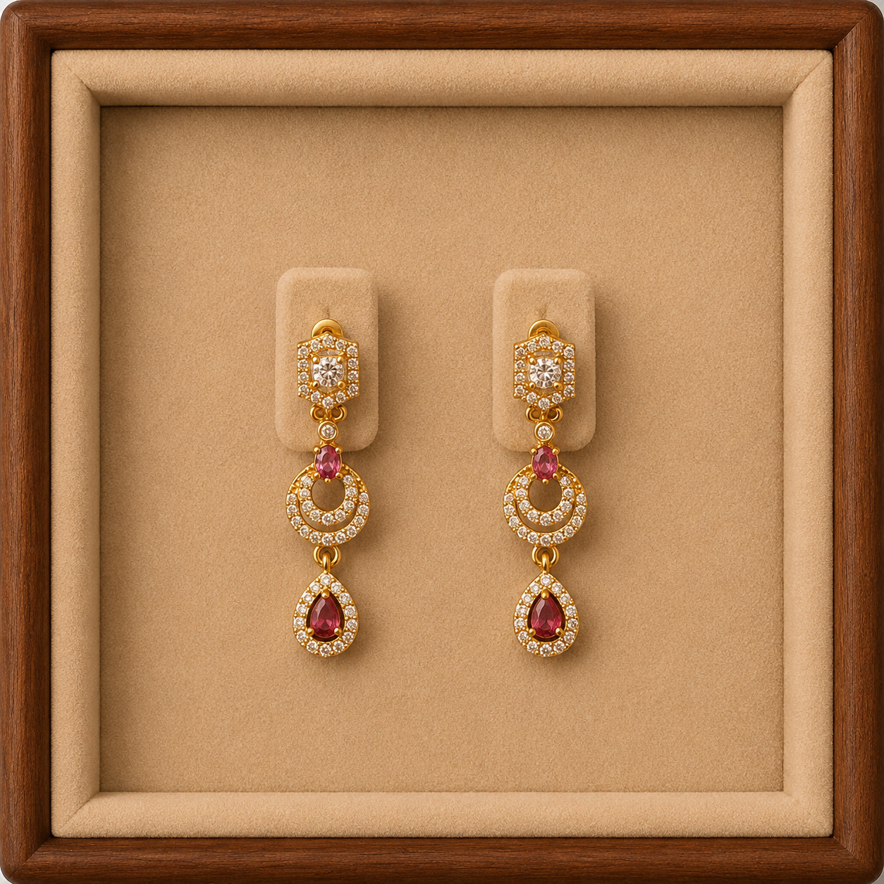 Elegant Stone Necklace & Earring Set for Women | Designer Party Wear Jewelry