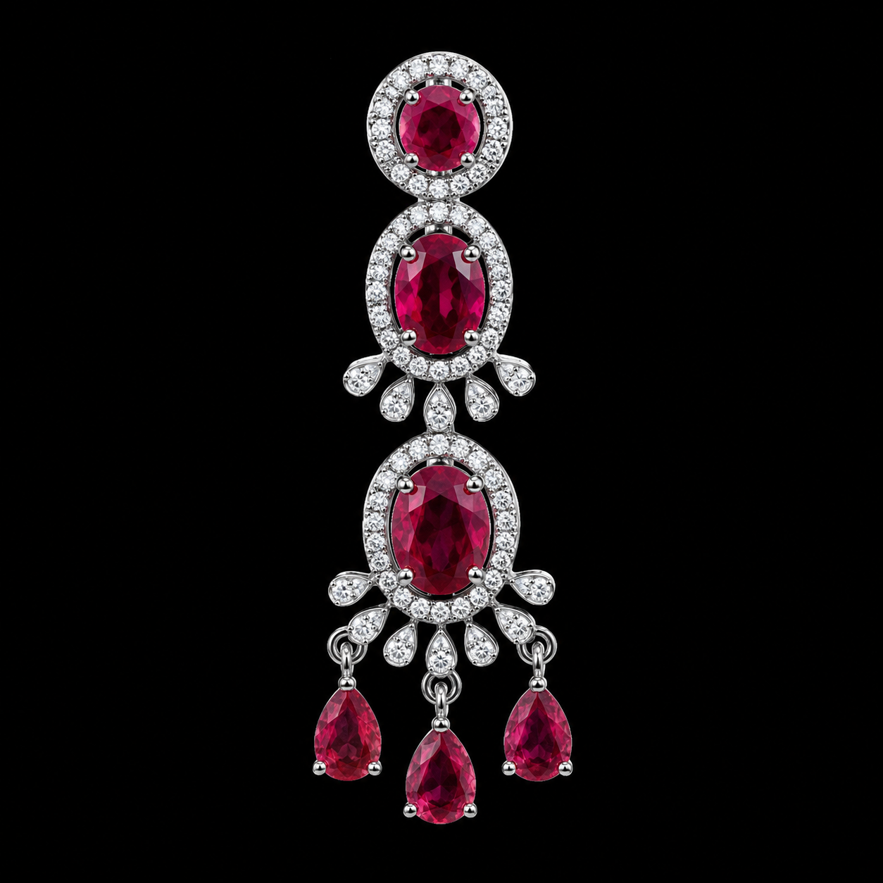 Wedding & Reception Wear Red Jewelry Set for Women