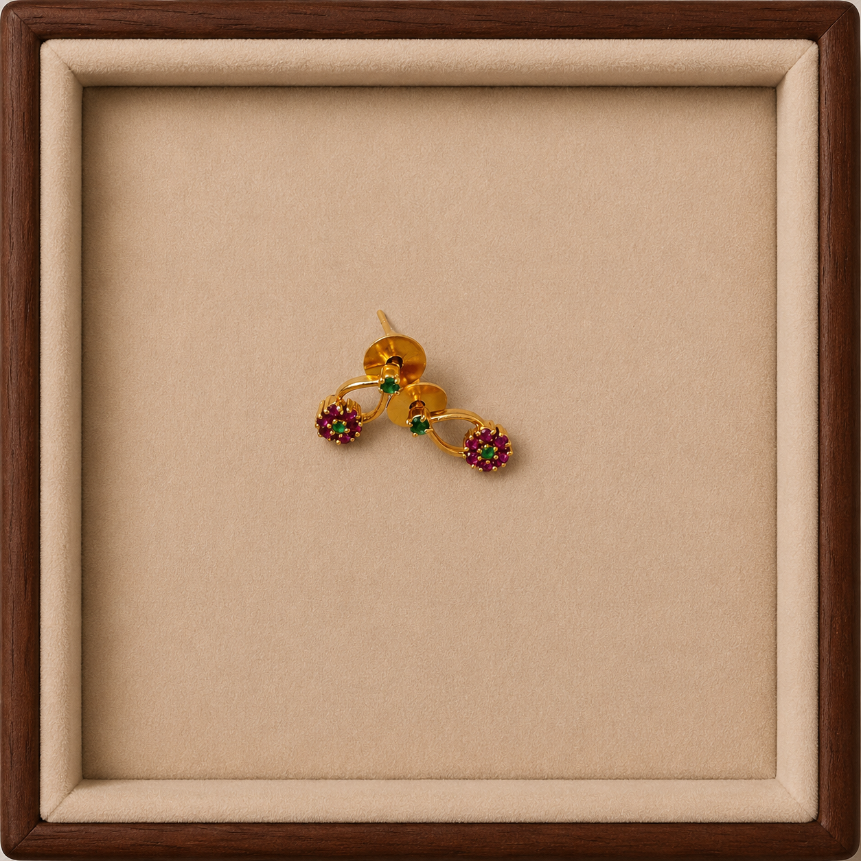 Elegant Floral Stone Necklace & Earring Set for Women | Traditional Party Wear Jewelry