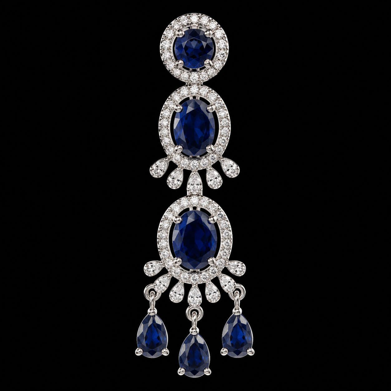 Wedding & Reception Wear Blue Jewelry Set for Women