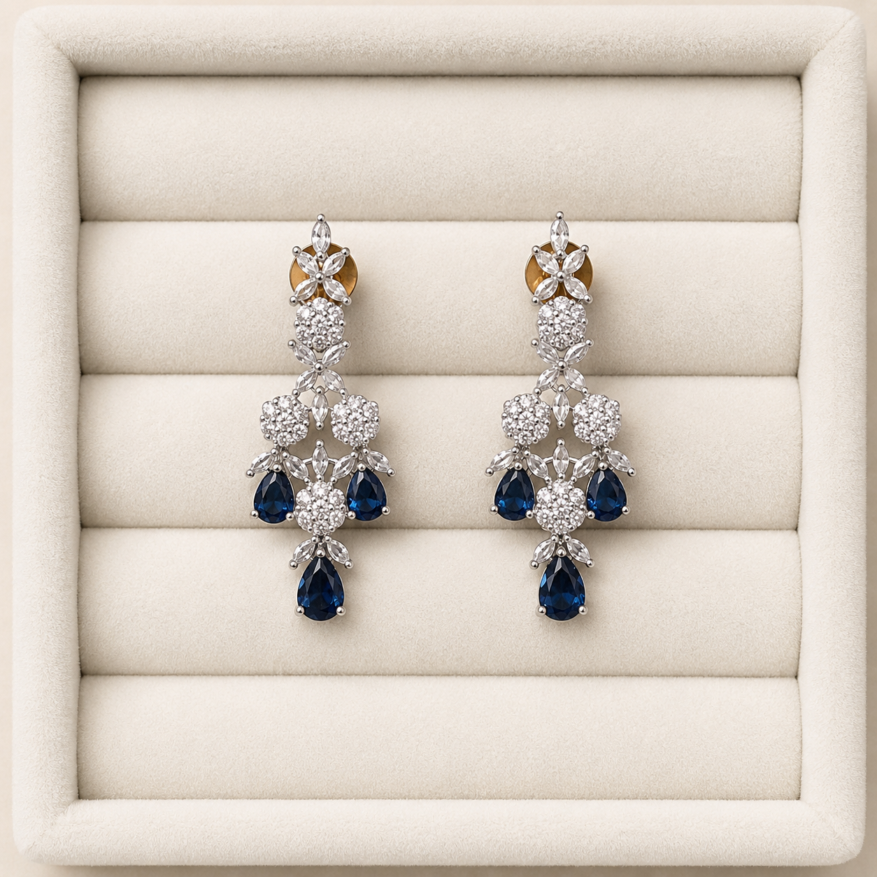 Luxury Floral Crystal Necklace & Earring Set for Women | Elegant Party Jewelry Set