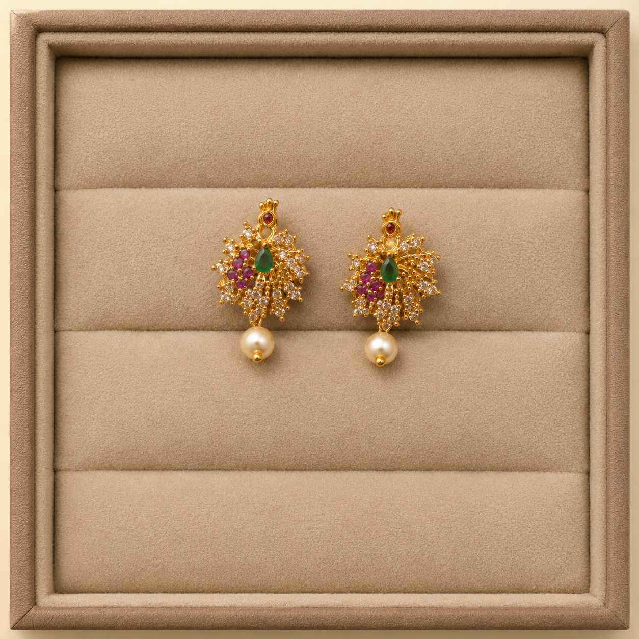 Peacock Design Necklace & Earring Set for Women | Traditional Party Wear Jewelry