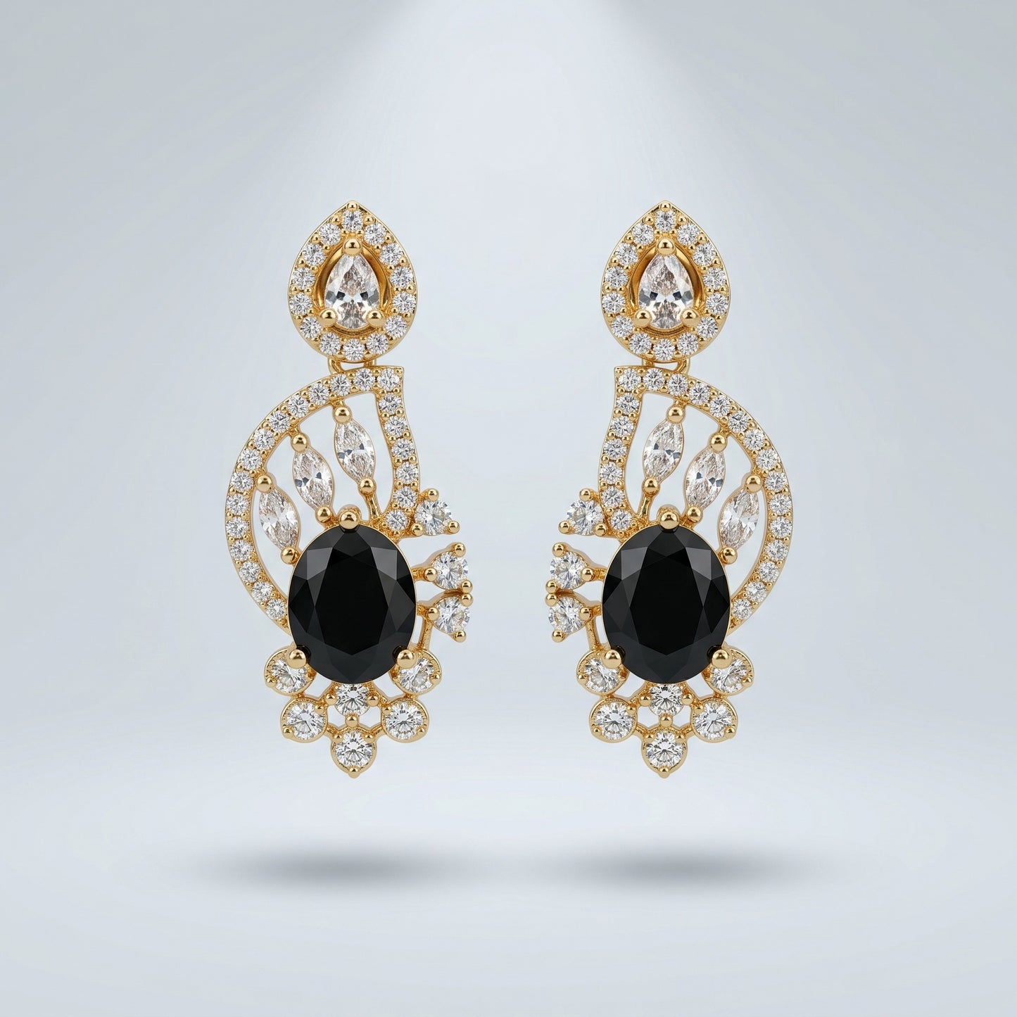 Midnight Sapphire Elegance Necklace – Premium Blue Statement Jewelry for Weddings & Parties