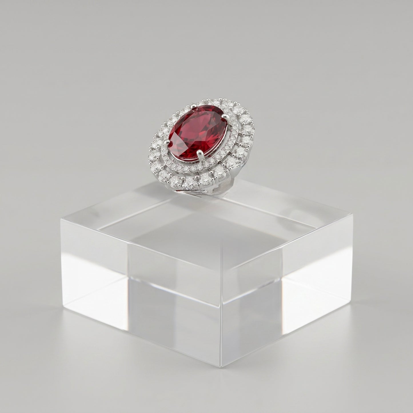 Red Stone Silver Stud Earrings – Elegant Minimal Earrings for Daily & Party Wear