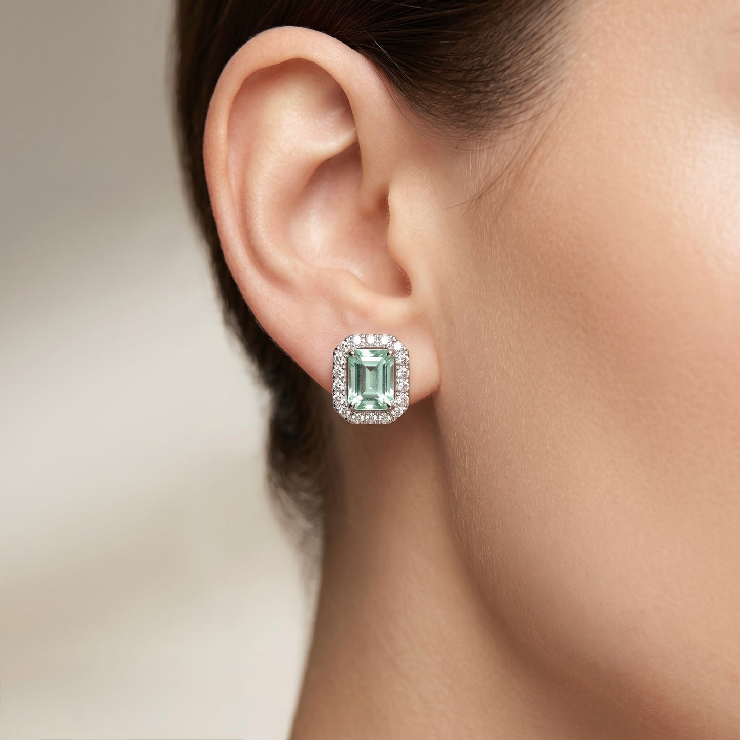 Minimal Mint Green Stud Earrings for Women | Casual, Office & Festive Wear