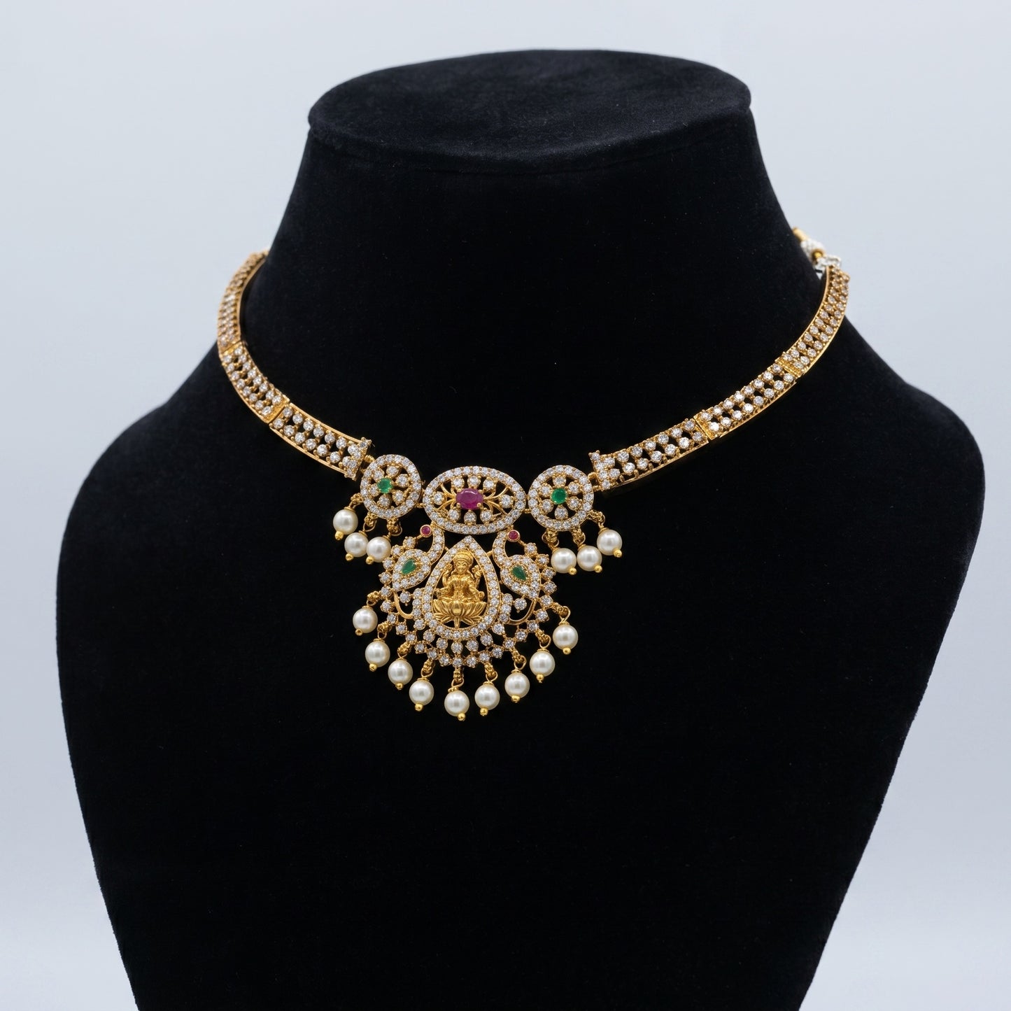 Lakshmi Heritage Temple Necklace Set for Women | Traditional Bridal & Wedding Jewelry