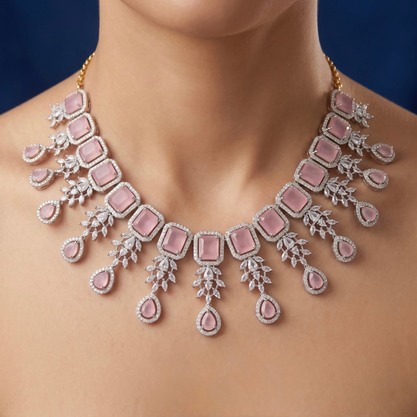 Blush Radiance Statement Necklace