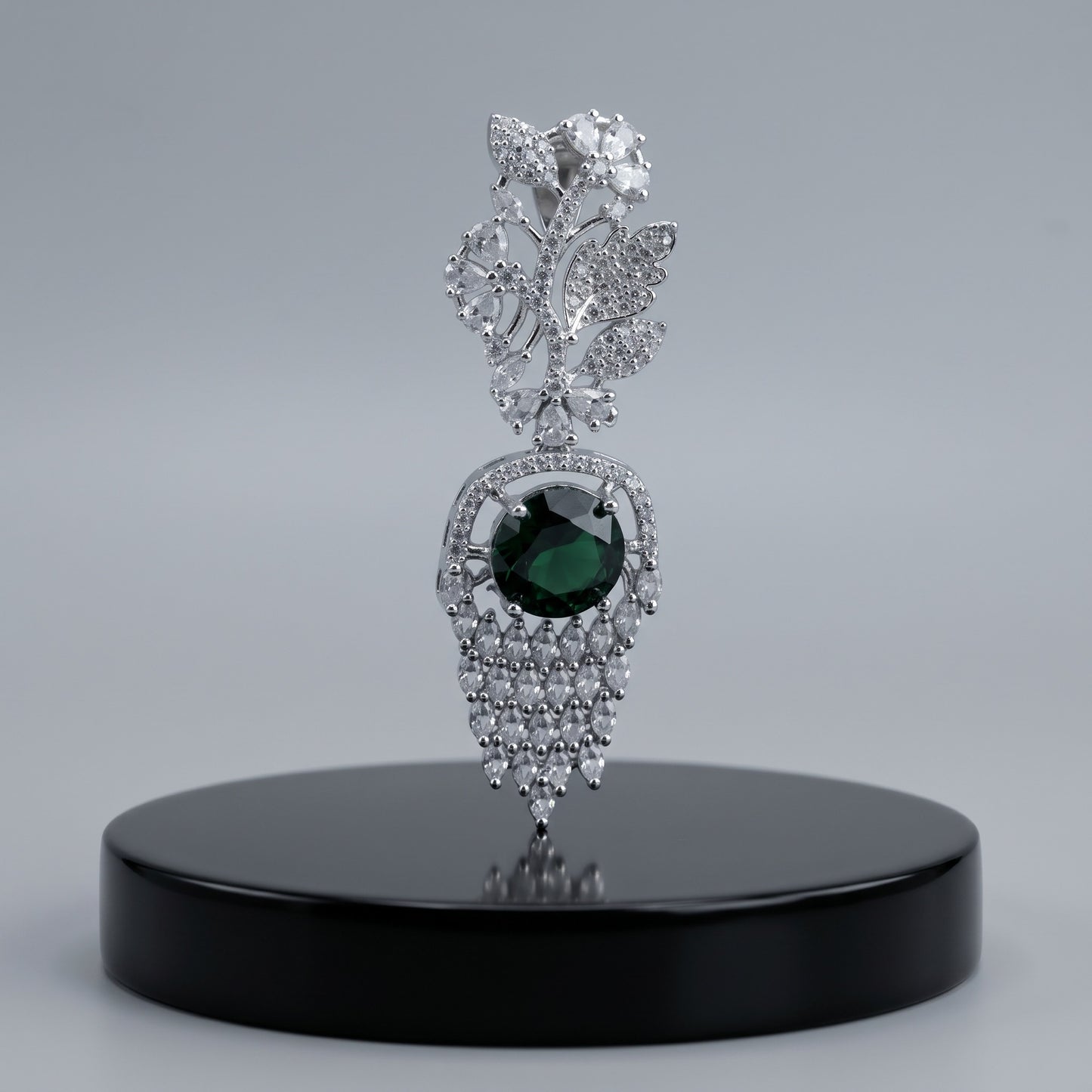 Forest Glow Drop Earrings for Women | Elegant Green Drop Party & Daily Wear Jewelry